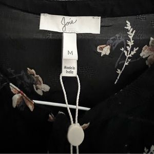 JOIE blouse, semi sheer never worn puffed sleeve blouse.